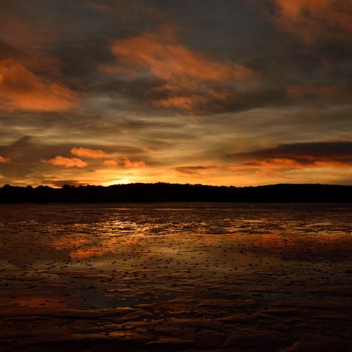a photograph of sunset over the Rough Firth at Rockcliffe by Catherine Coulson © 2020 Catherine Coulson