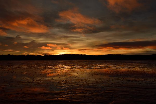a photograph of sunset over the Rough Firth at Rockcliffe by Catherine Coulson © 2020 Catherine Coulson